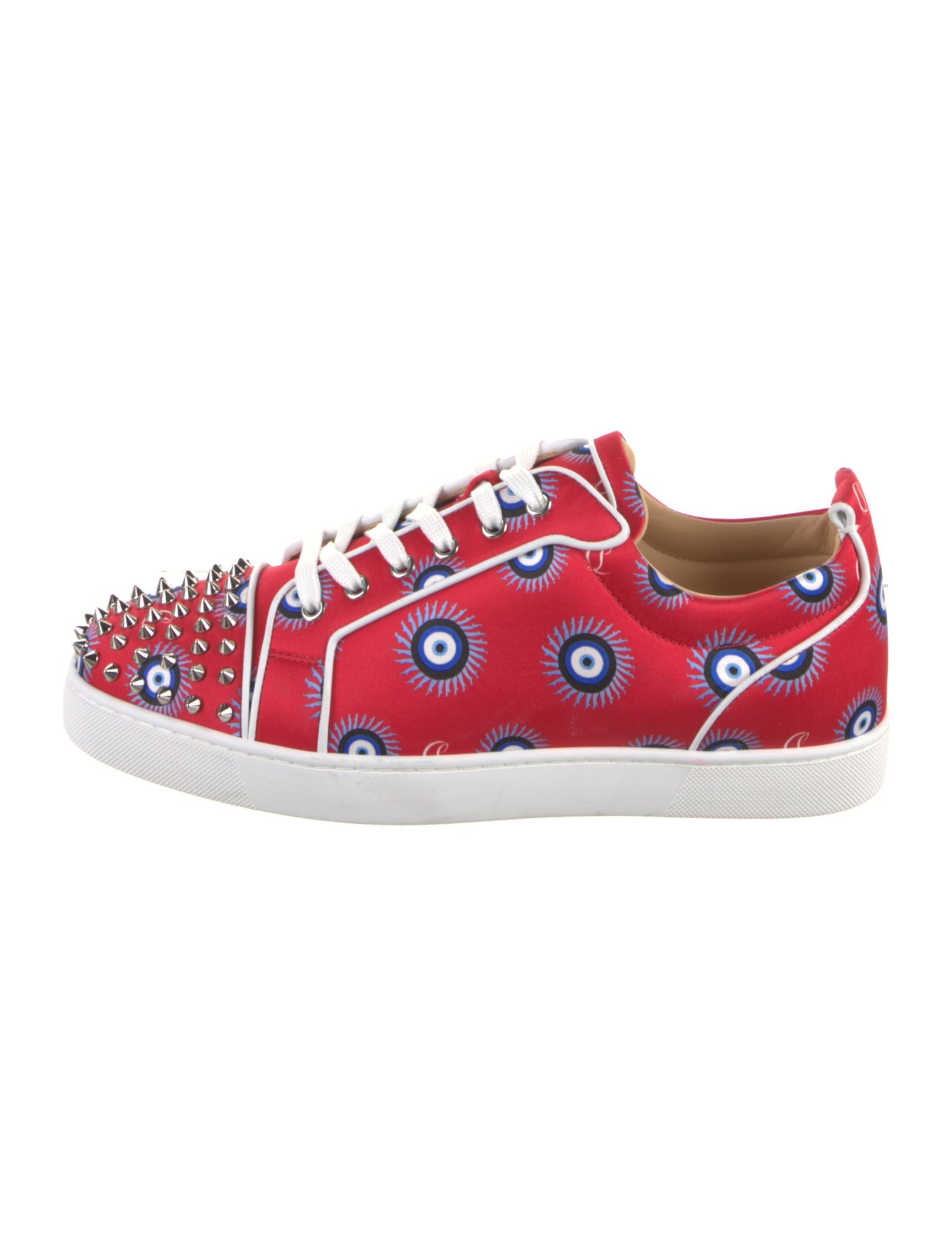 Christian Louboutin Printed Studded Accents Sneakers