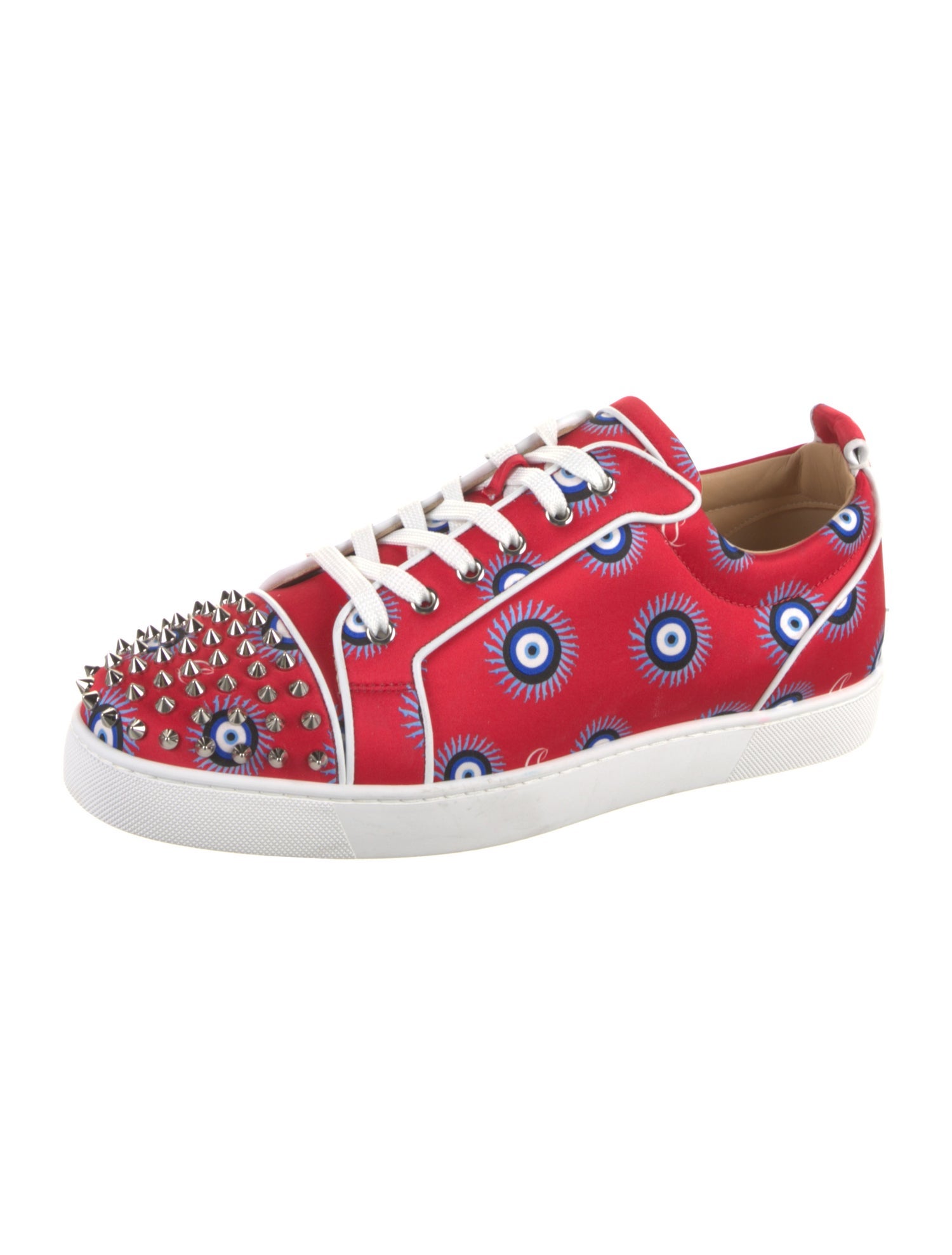 Christian Louboutin Printed Studded Accents Sneakers