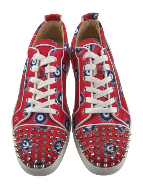 Christian Louboutin Printed Studded Accents Sneakers