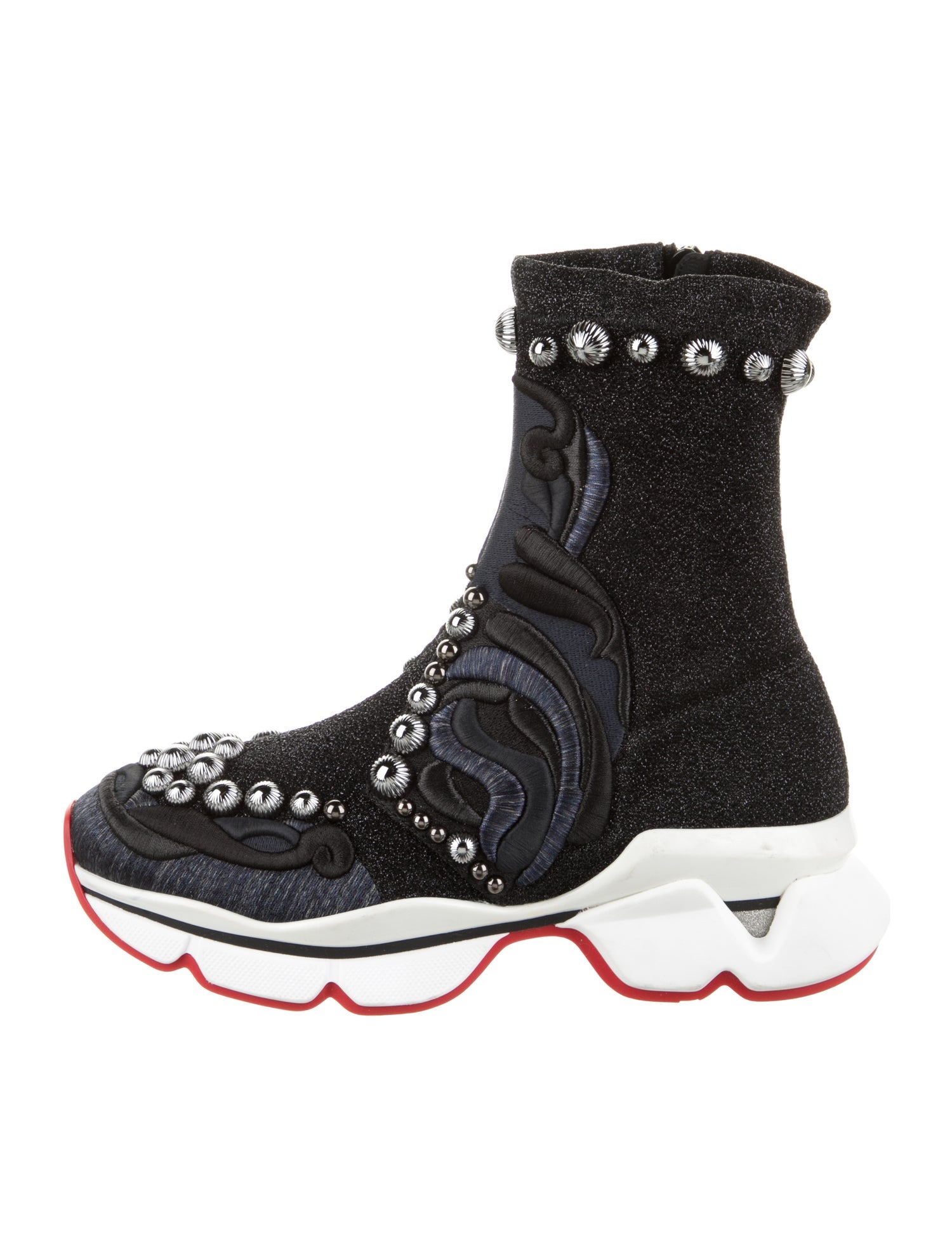 Christian Louboutin Printed Sock Sneakers