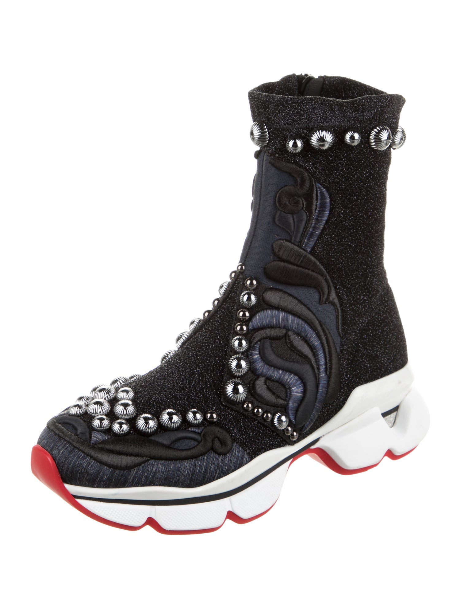 Christian Louboutin Printed Sock Sneakers