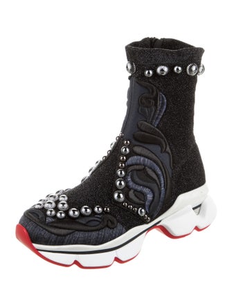 Christian Louboutin Printed Sock Sneakers