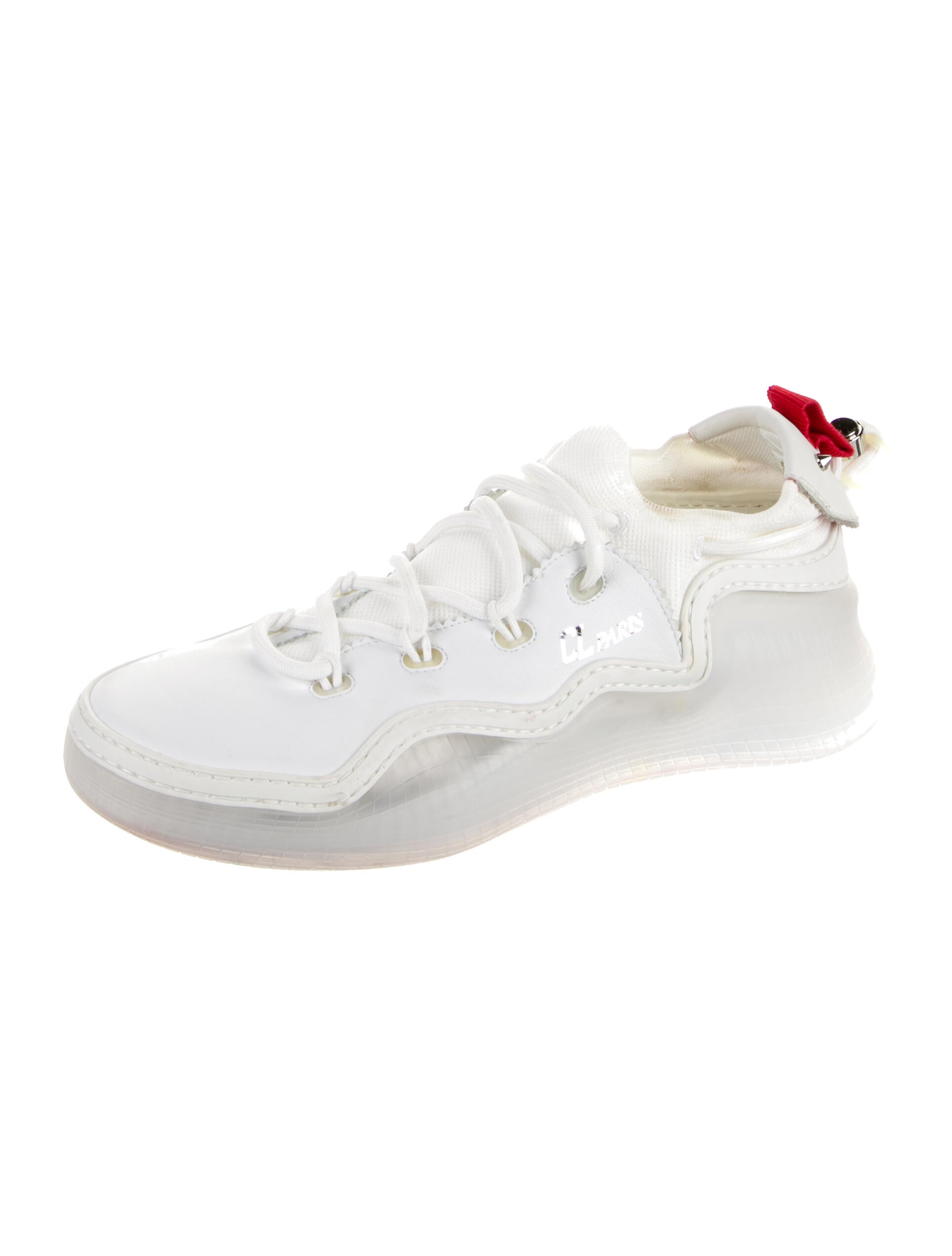 Christian Louboutin Leather Studded Accents Sneakers