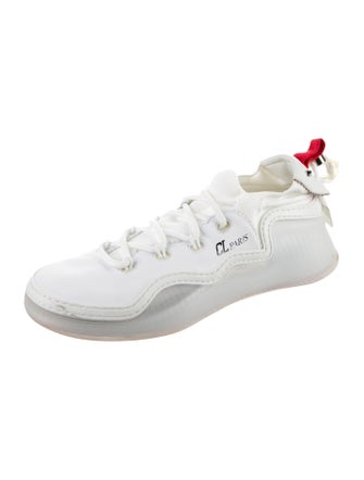 Christian Louboutin Leather Studded Accents Sneakers