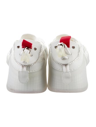 Christian Louboutin Leather Studded Accents Sneakers