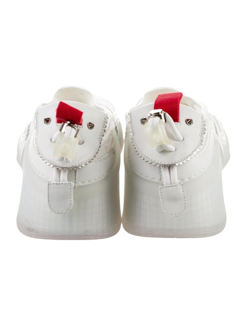Christian Louboutin Leather Studded Accents Sneakers