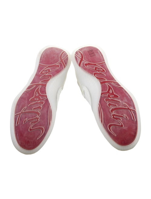 Christian Louboutin Leather Studded Accents Sneakers