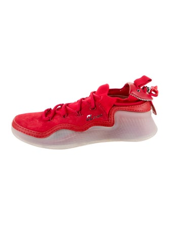 Christian Louboutin Suede Studded Accents Sneakers