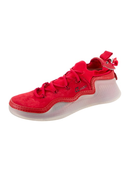 Christian Louboutin Suede Studded Accents Sneakers