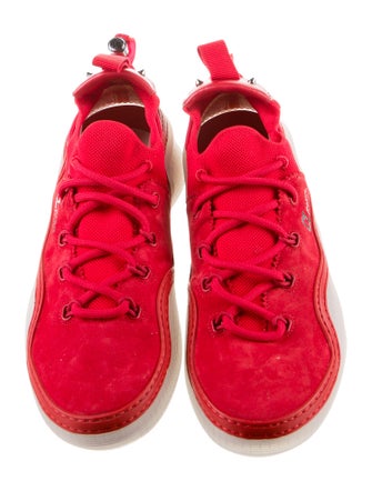 Christian Louboutin Suede Studded Accents Sneakers