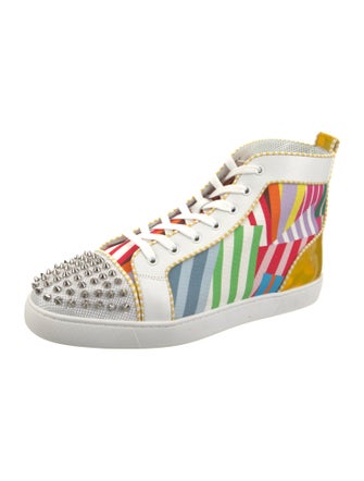 Christian Louboutin Canvas Printed Sneakers