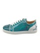 Christian Louboutin Patent Leather Colorblock Pattern Sneakers