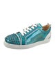 Christian Louboutin Patent Leather Colorblock Pattern Sneakers