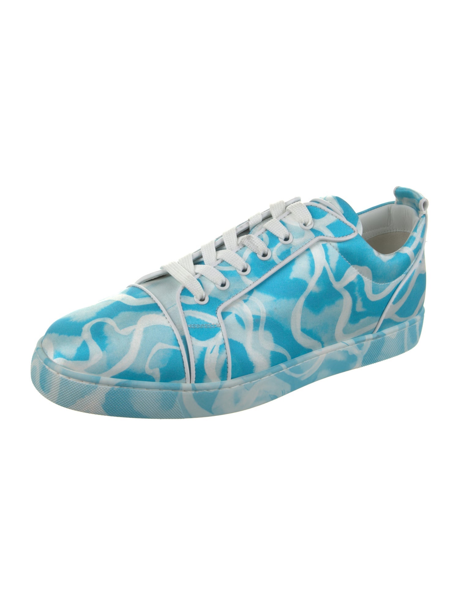 Christian Louboutin Satin Printed Sneakers