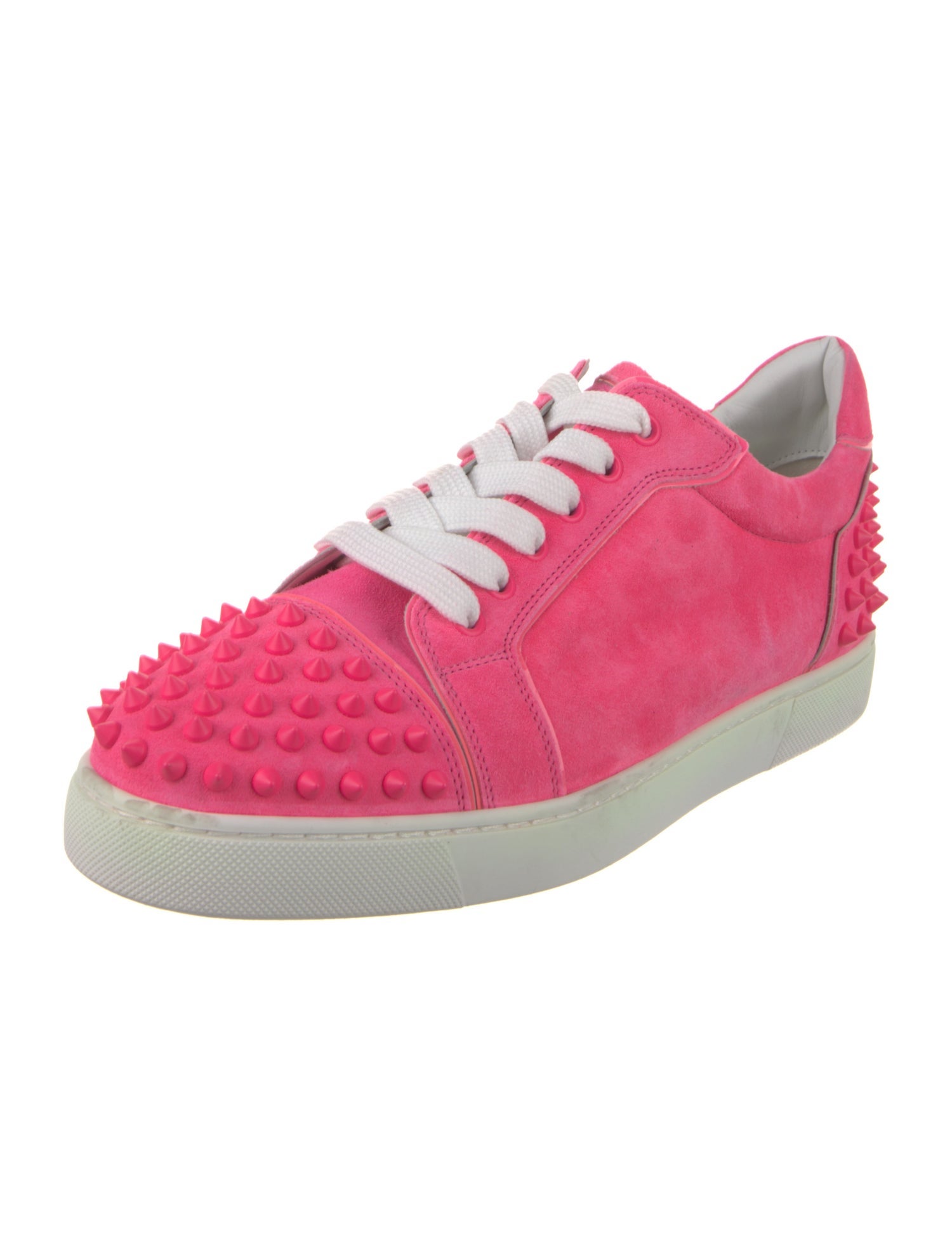 Christian Louboutin Suede Studded Accents Sneakers