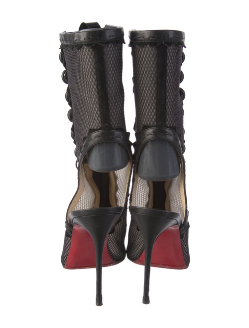 Christian Louboutin Mesh Lace-Up Boots