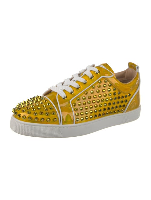 Christian Louboutin Patent Leather Printed Sneakers