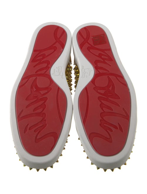 Christian Louboutin Patent Leather Printed Sneakers