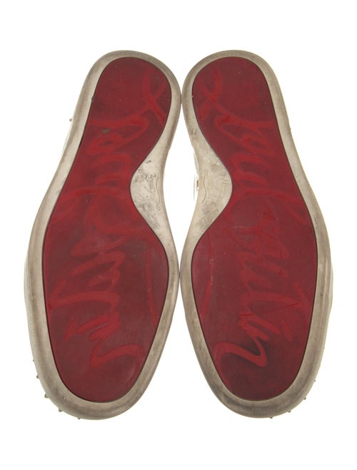 Christian Louboutin Spike Accents Leather Sneakers