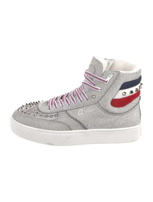 Christian Louboutin Glitter Studded Accents Sneakers