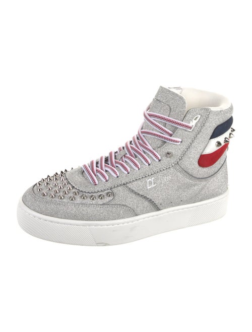 Christian Louboutin Glitter Studded Accents Sneakers