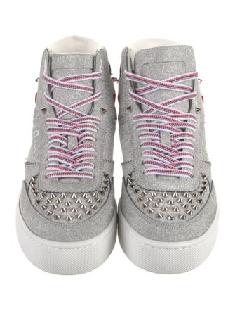 Christian Louboutin Glitter Studded Accents Sneakers