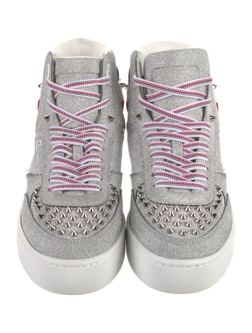 Christian Louboutin Glitter Studded Accents Sneakers