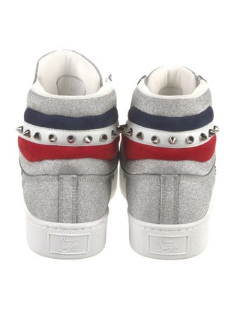 Christian Louboutin Glitter Studded Accents Sneakers