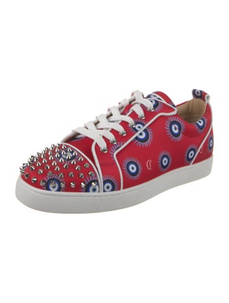 Christian Louboutin Leather Printed Sneakers