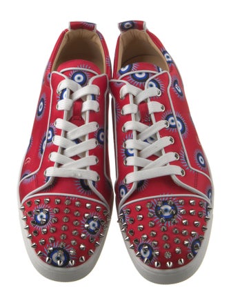 Christian Louboutin Leather Printed Sneakers