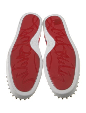 Christian Louboutin Leather Printed Sneakers
