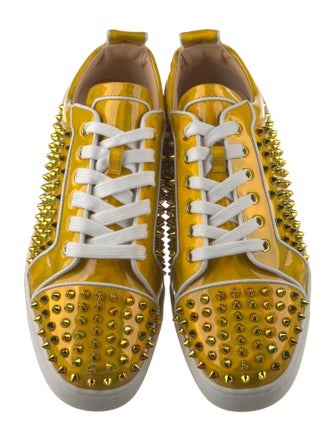 Christian Louboutin Patent Leather Printed Sneakers