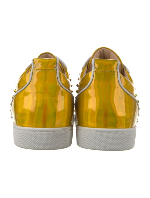Christian Louboutin Patent Leather Printed Sneakers