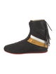 Christian Louboutin Suede Colorblock Pattern Athletic Sneakers