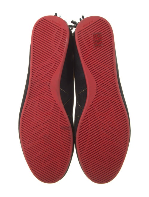 Christian Louboutin Suede Colorblock Pattern Athletic Sneakers