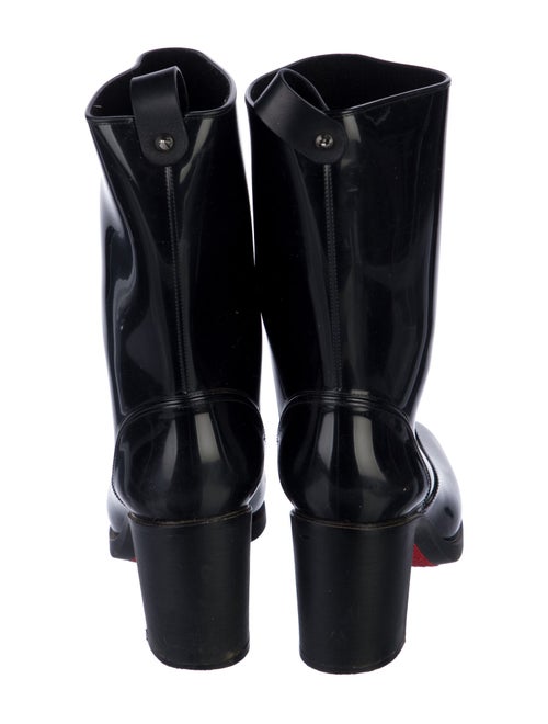 Christian Louboutin Spike Accents Rubber Rain Boots