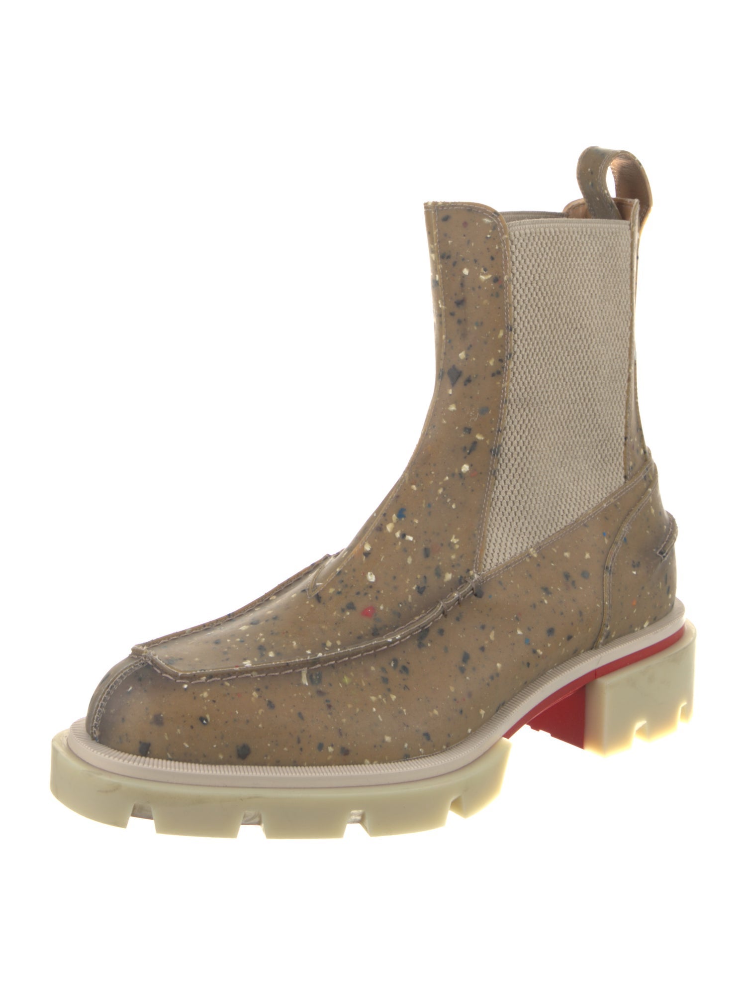 Christian Louboutin Rubber Printed Rain Boots