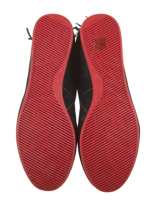 Christian Louboutin Suede Scalloped Accent Athletic Sneakers