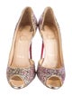 Christian Louboutin Glitter D'Orsay Pumps