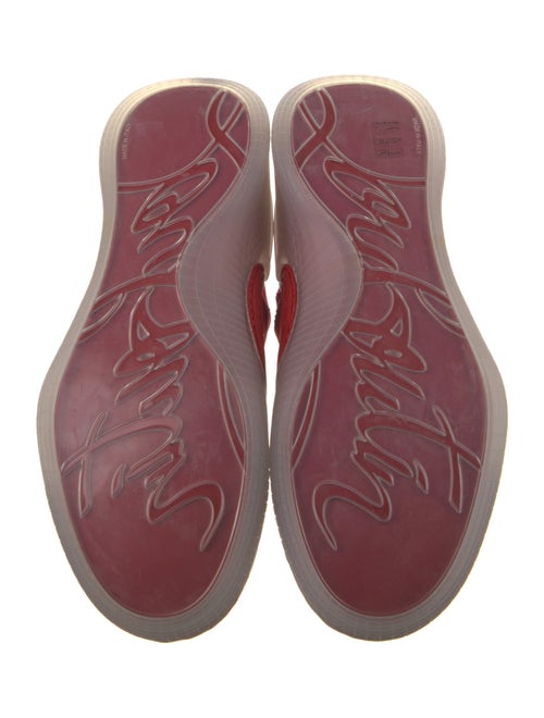 Christian Louboutin Leather Trim Embellishment Sneakers