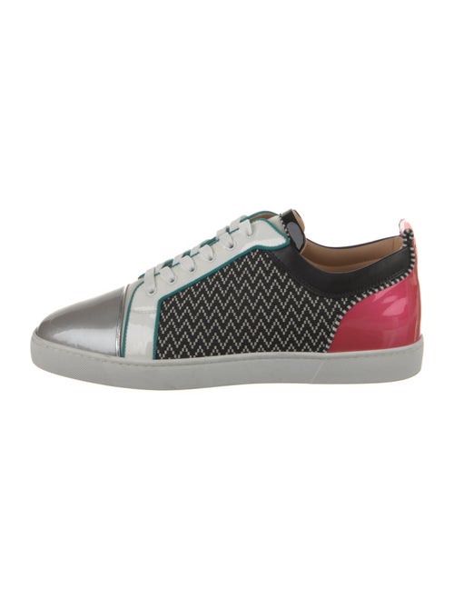Christian Louboutin Printed Leather Trim Embellishment Sneakers