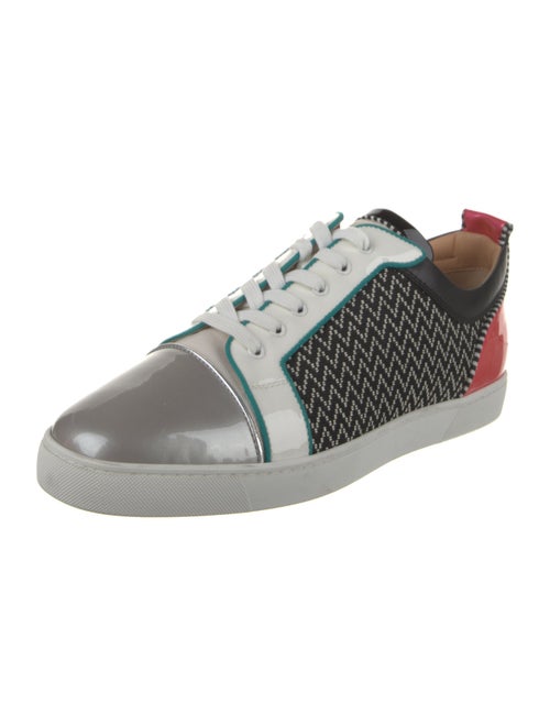 Christian Louboutin Printed Leather Trim Embellishment Sneakers