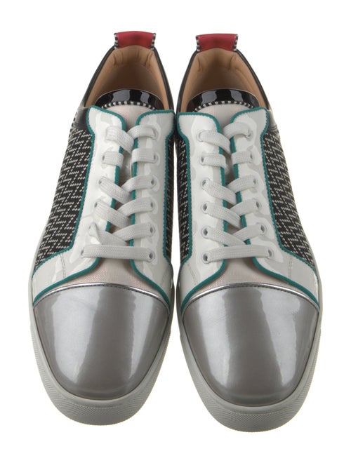 Christian Louboutin Printed Leather Trim Embellishment Sneakers