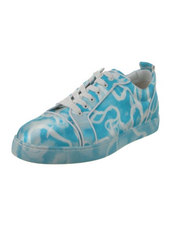 Christian Louboutin Satin Printed Sneakers
