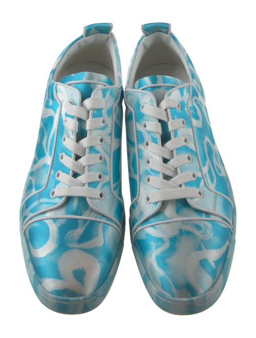 Christian Louboutin Satin Printed Sneakers