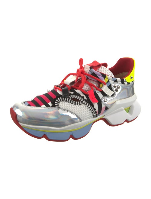 Christian Louboutin Leather Printed Chunky Sneakers
