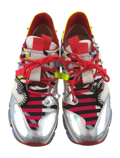 Christian Louboutin Leather Printed Chunky Sneakers