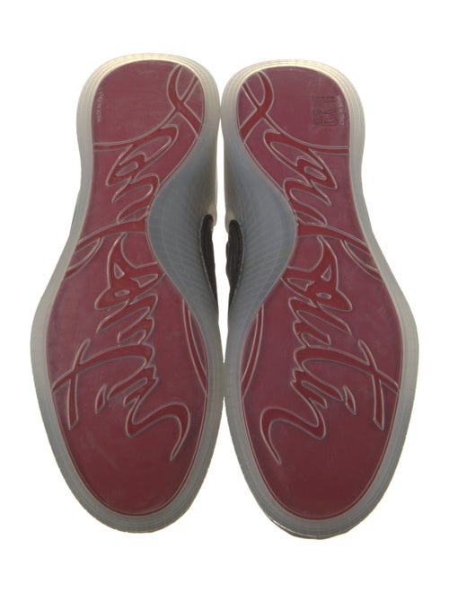 Christian Louboutin Leather Trim Embellishment Sneakers