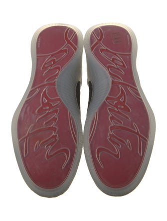 Christian Louboutin Leather Trim Embellishment Sneakers