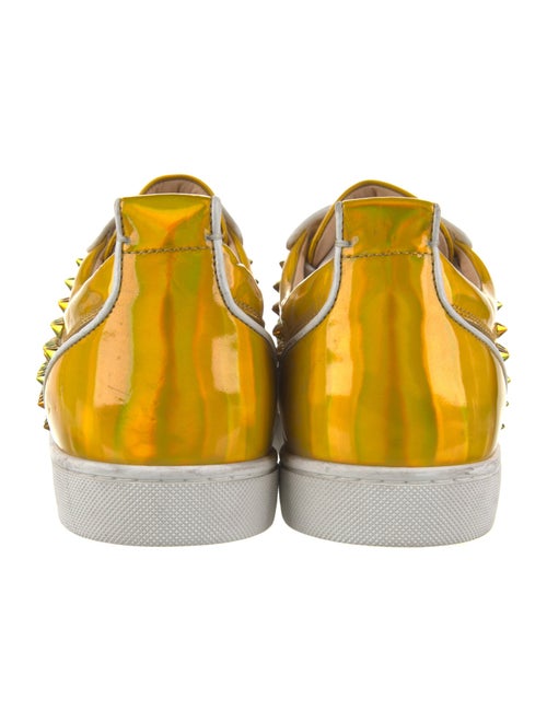 Christian Louboutin Patent Leather Printed Sneakers